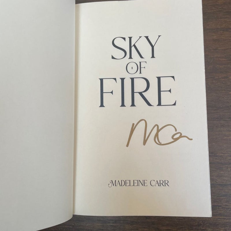 Page and Wick - Sky of Fire by Madeleine Carr