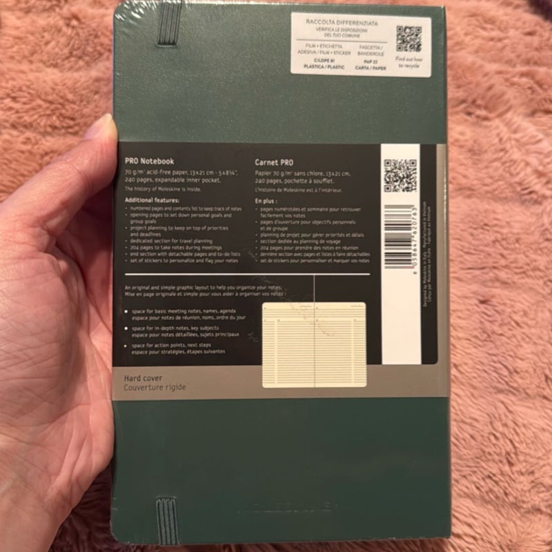 Moleskine PRO Notebook, Forest Green