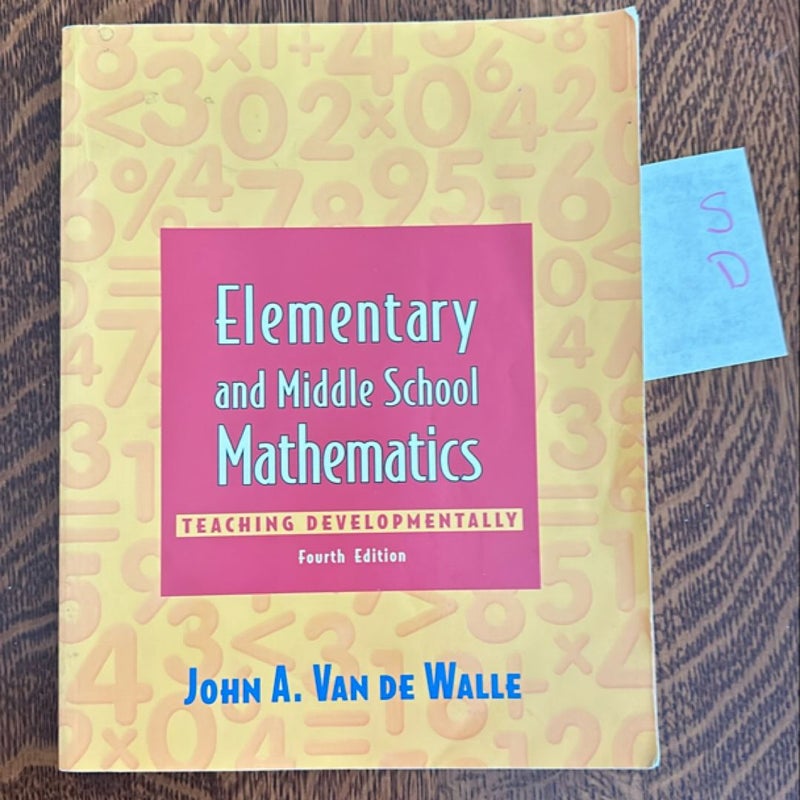 Elementary and Middle School Mathematics