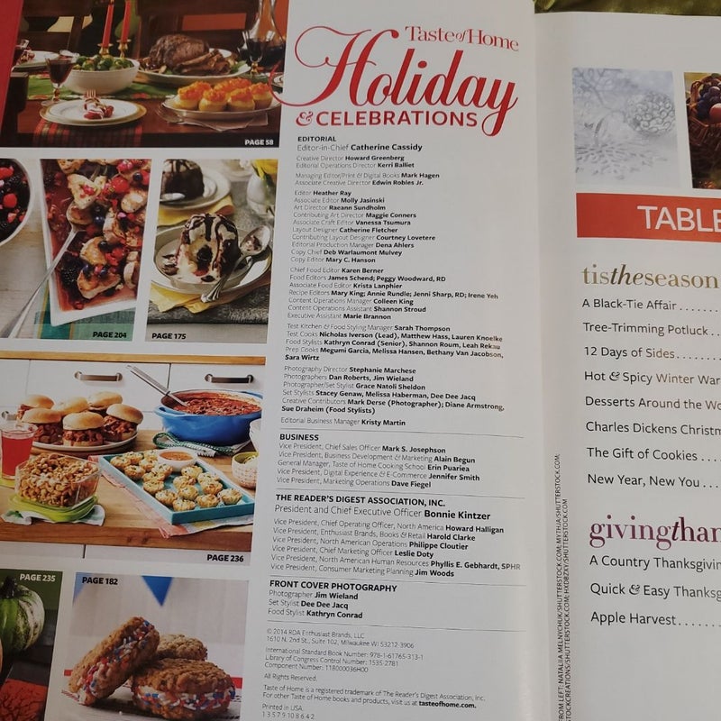 Holiday and Celebrations Cookbook