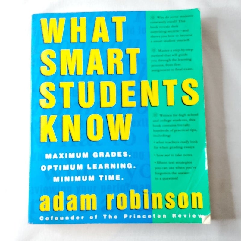 What smart students know