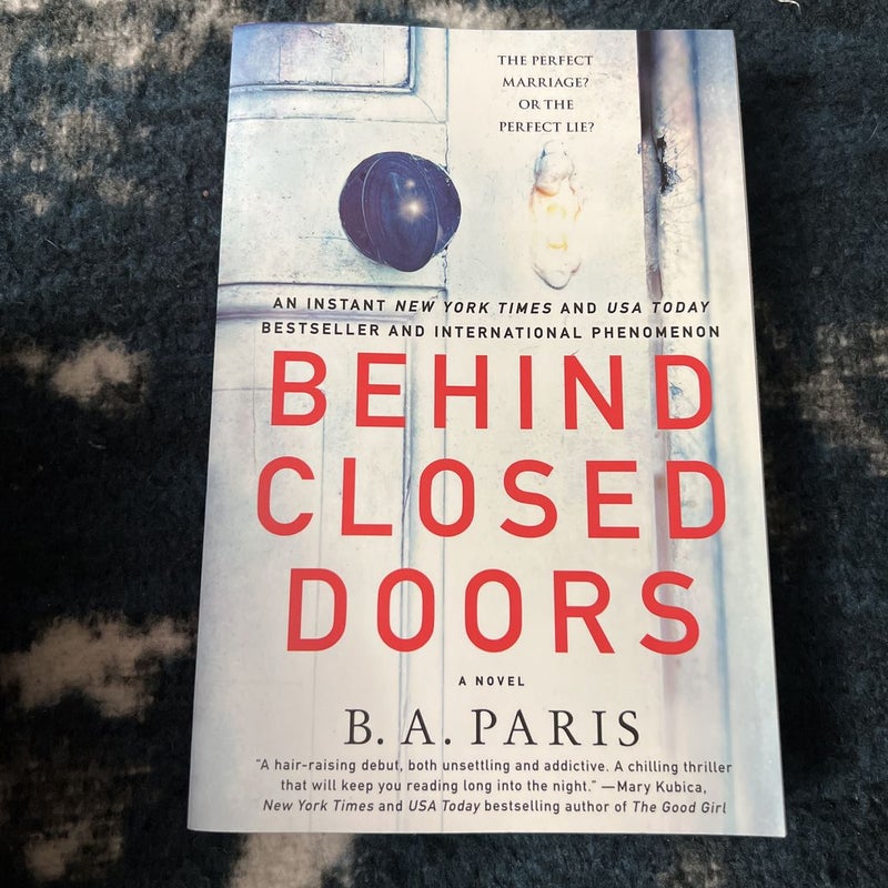 Behind Closed Doors by B. A. Paris Paperback Pangobooks