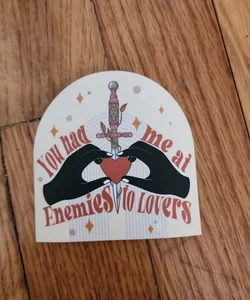 Enemies to lovers sticker 