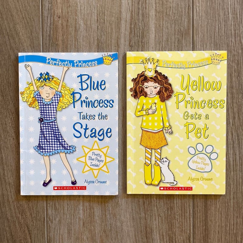 Perfectly Princess 6 Book Series Set (Pink, Purple, Green, Orange, Blue, Yellow)