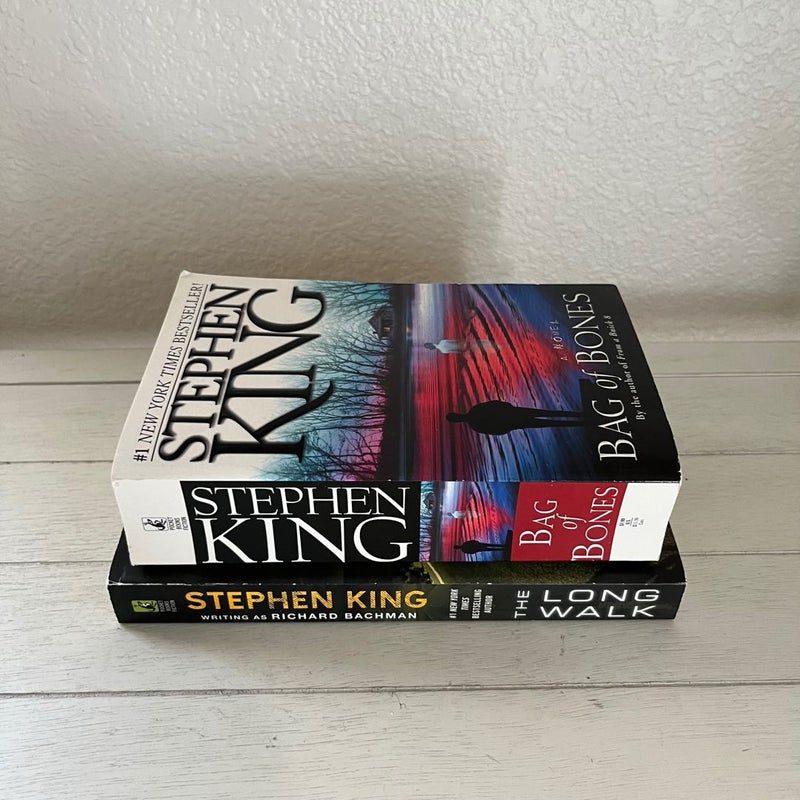 Two Stephen King Novels The Long Walk and Bag of Bones