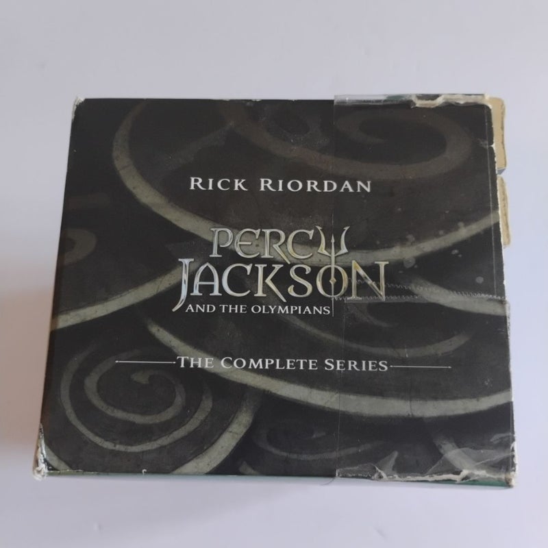 Percy Jackson and the Olympians 5 Book Paperback Boxed Set (new Covers W/poster)