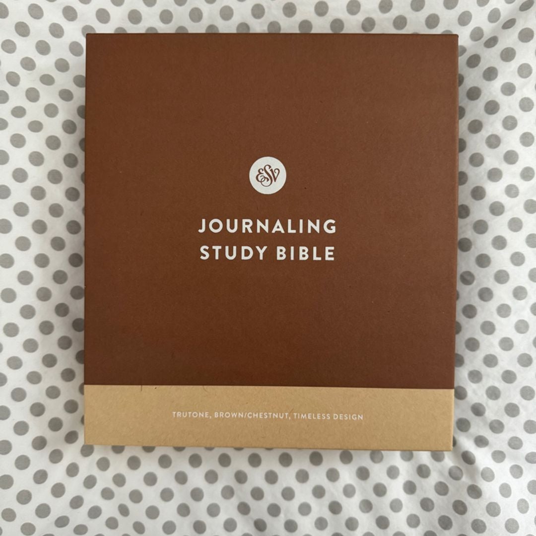 ESV Journaling Study Bible (TruTone, Brown/Chestnut, Timeless Design)