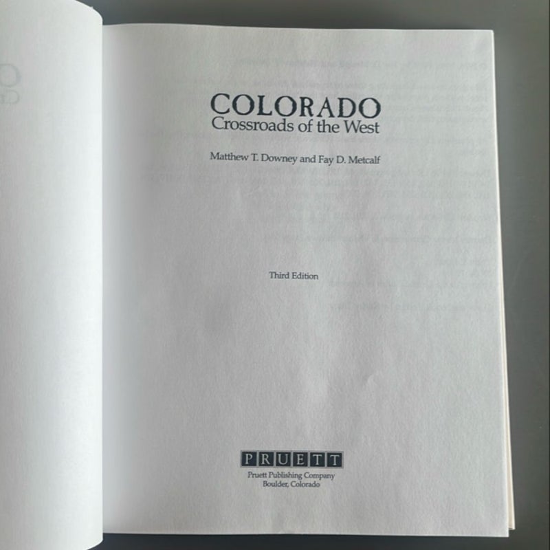 Colorado: Crossroads of the West