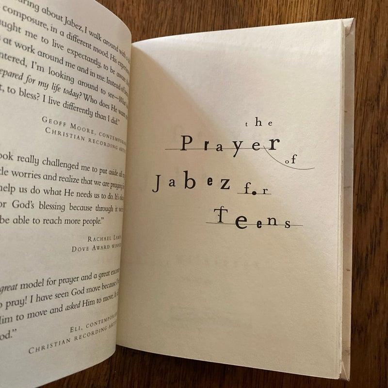 The Prayer of Jabez for Teens