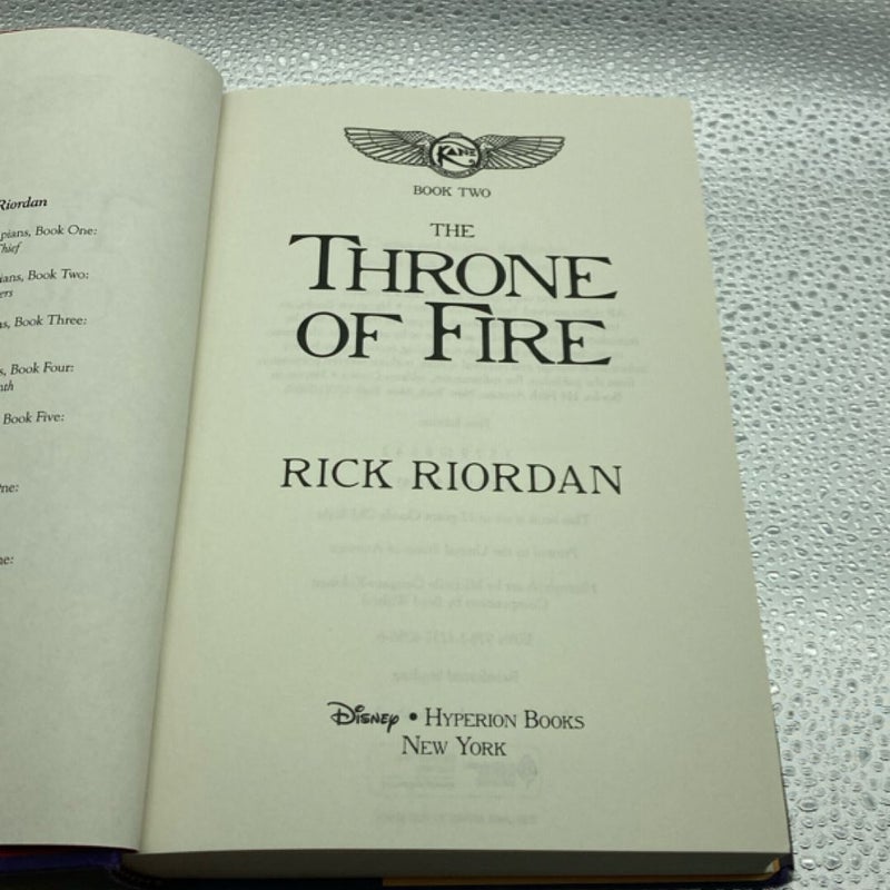 Kane Chronicles, the, Book Two the Throne of Fire (Kane Chronicles, the, Book Two)