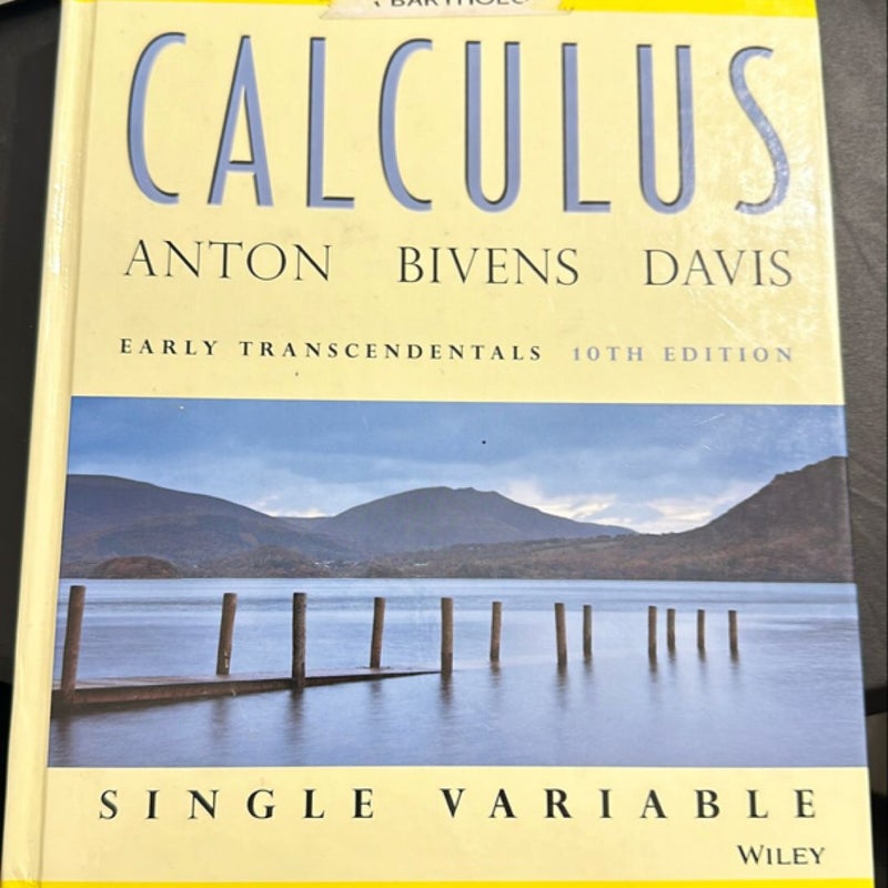 Calculus Early Transcendentals Single Variable