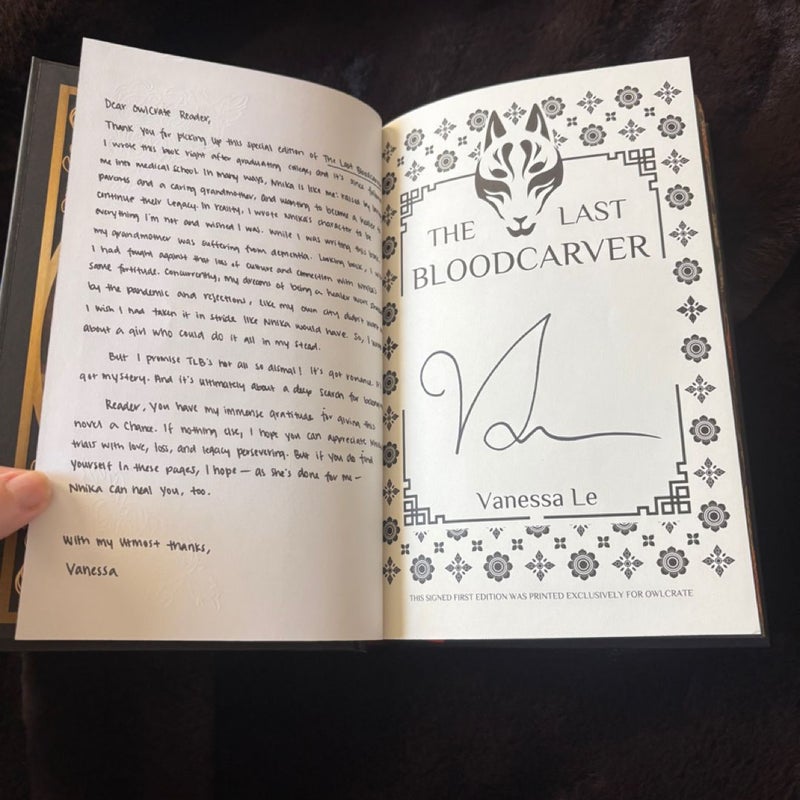 The Last Bloodcarver (Owl Crate Signed Special Edition)