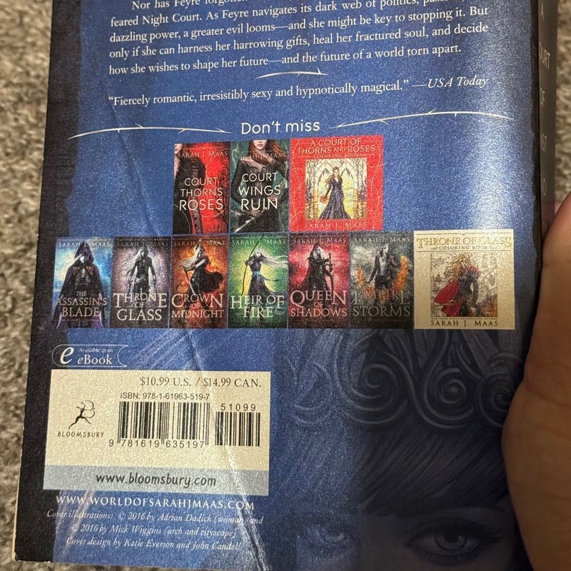 1st Edition/1st Print of A Court of Mist and Fury by Sarah J Maas