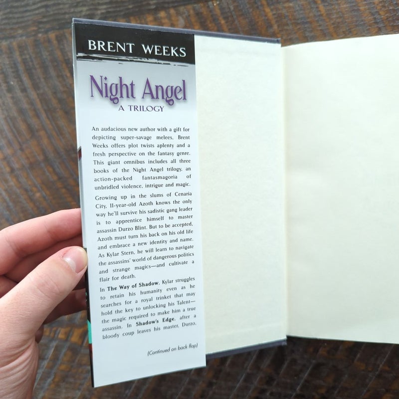The Night Angel Trilogy -1st Editon/1st Printing Hardcover