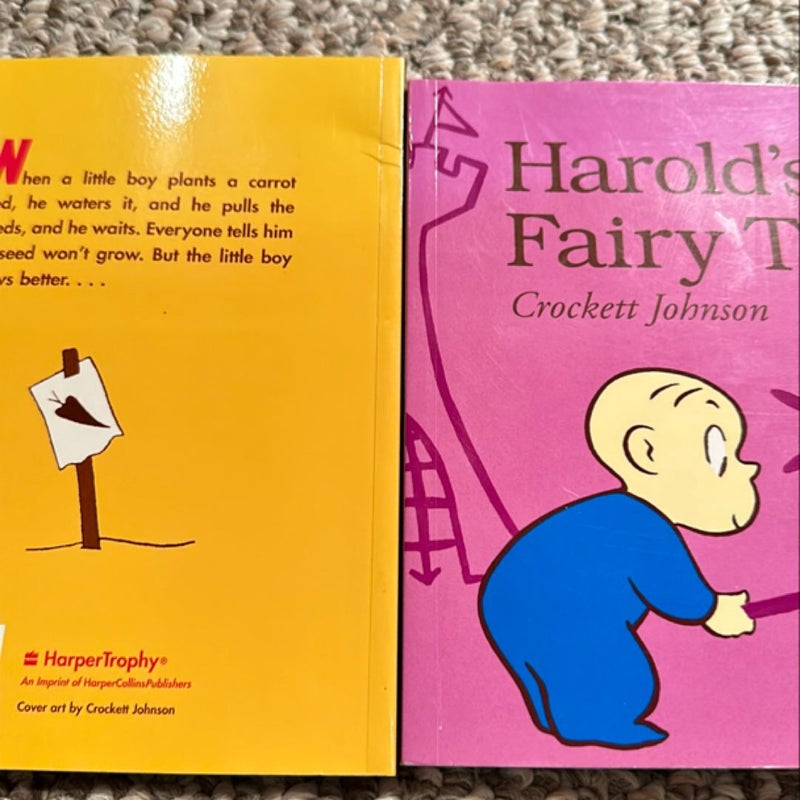 Lot of Crockett Johnson books (Harold’s and the purple crayon series and carrot seed) 