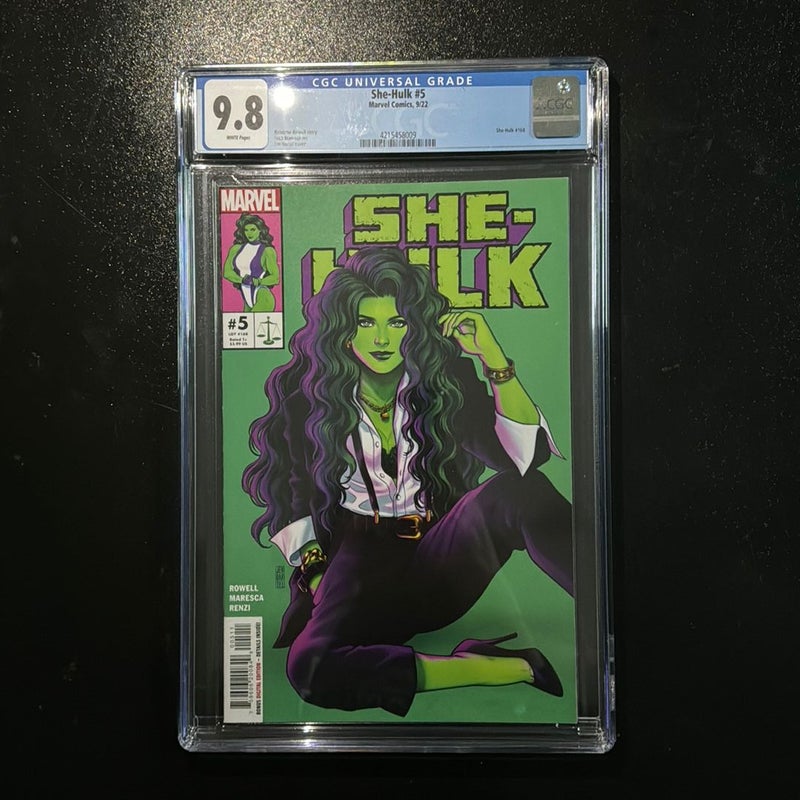 She-Hulk # 5 LGY #168 Marvel Comics CGC Graded