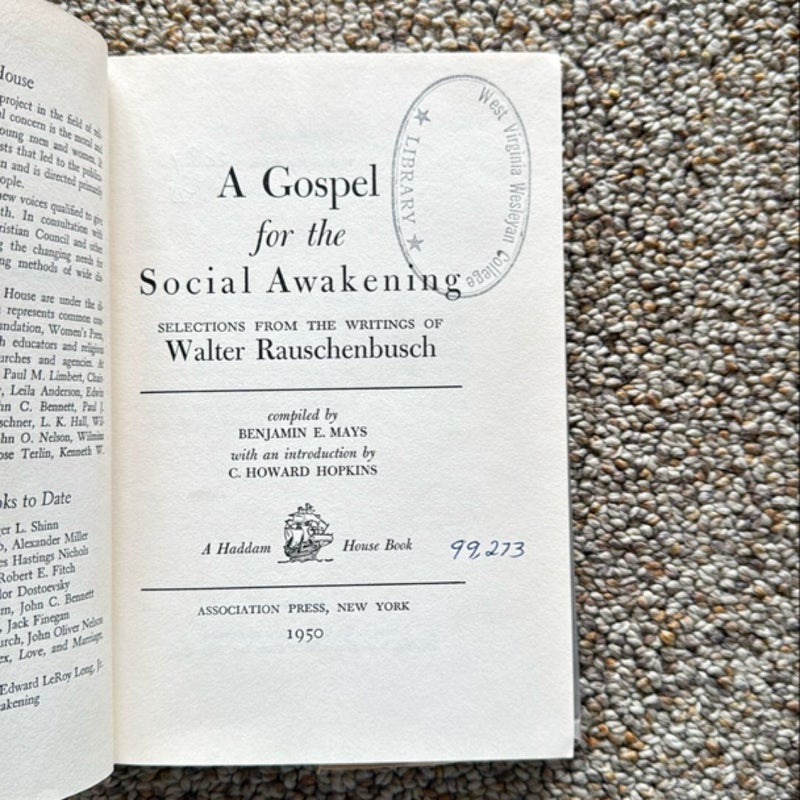 A Gospel for the Social Awakening