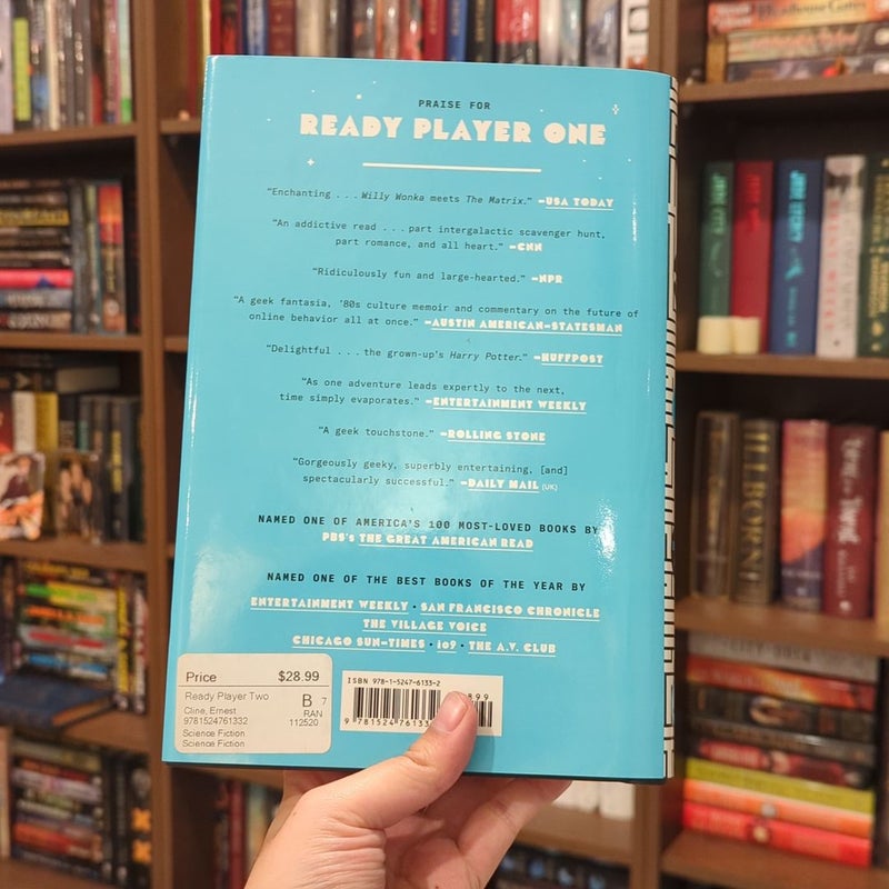 READY PLAYER ONE & TWO Ernest Cline Original Hardcover Book First Ed 1st  Print