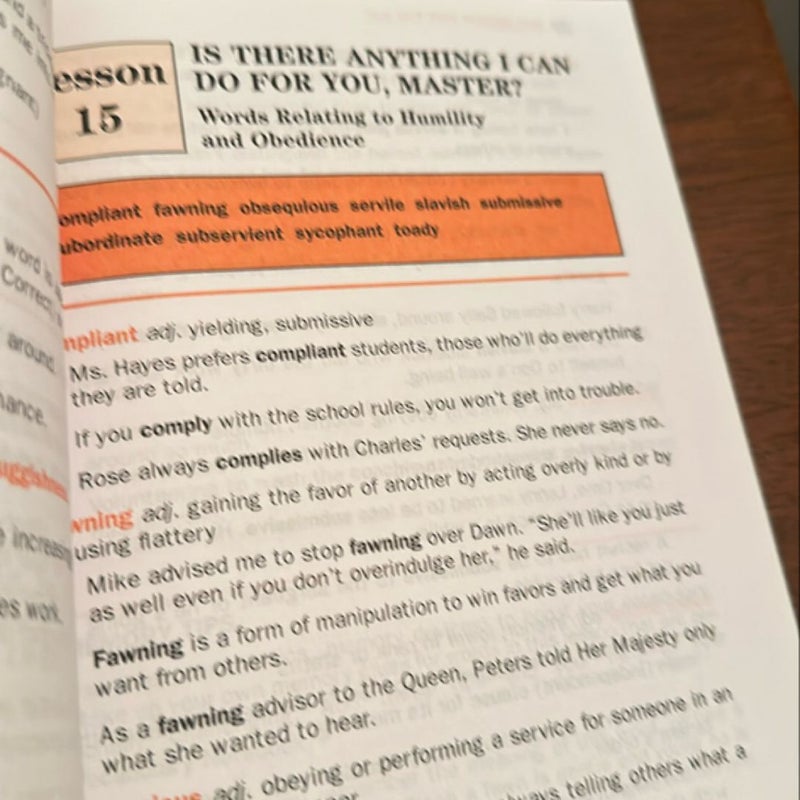 Hot Words for the SAT