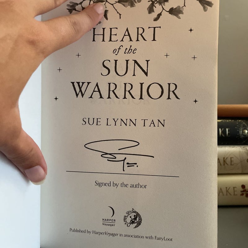 FairyLoot store Heart of the Sun Warrior NEW STENCILED SIGNED Sue Lynn Tan Book 2