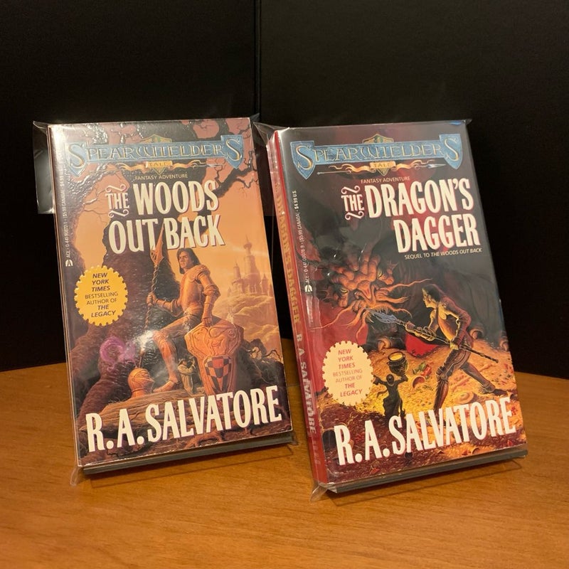 Spearwielder’s Tale 1 & 2: The Woods Out Back, The Dragon’s Dagger, First Edition First Printing