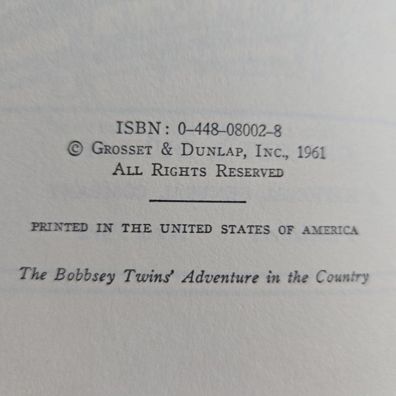 The Bobbsey Twins: The Adventure in the Country