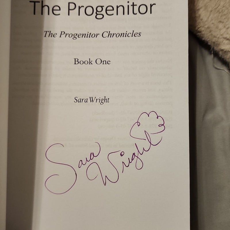 The Progenitor Chronicles SIGNED book 1 and 2 and bookmark