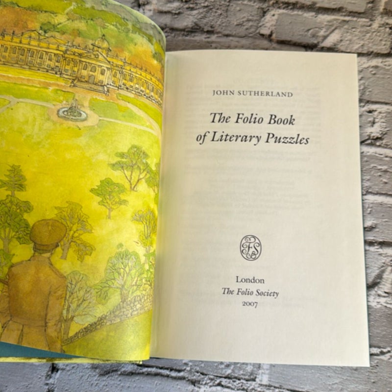 The Folio Book of Literary Puzzles 