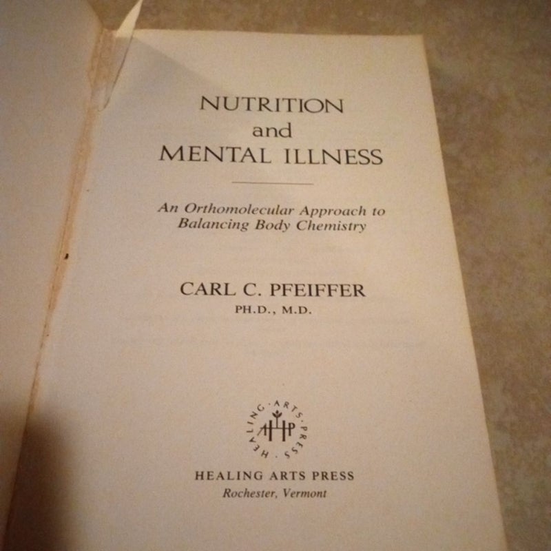 Nutrition and Mental Illness