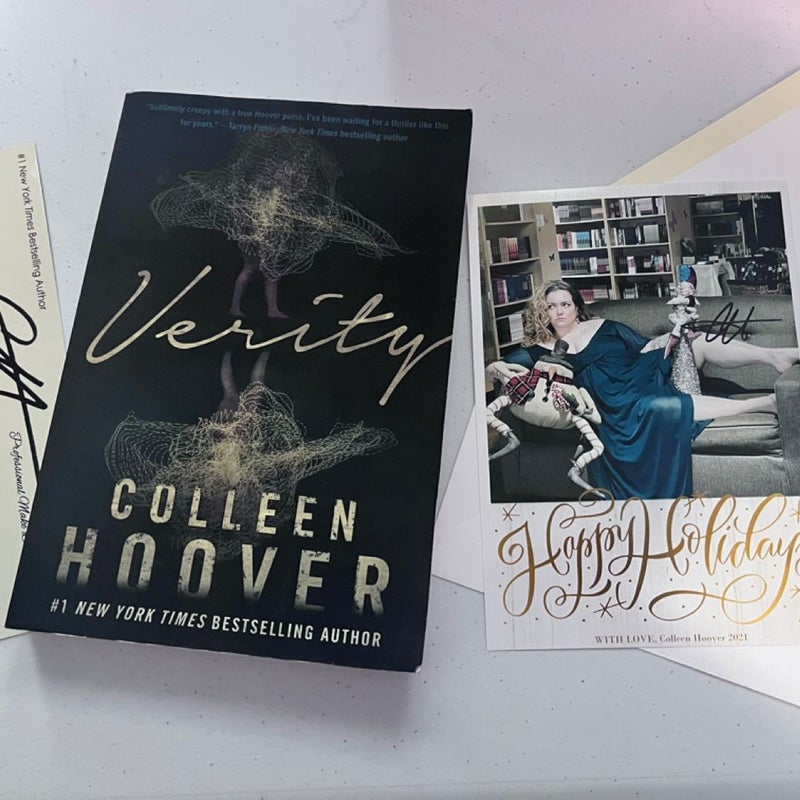 Verity *comes with signed card-see description*