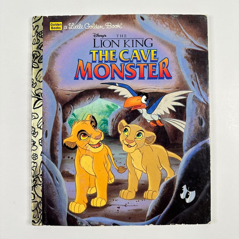 Vintage 1996 Disney The Lion King: The Cave Monster, First Edition, Golden Book