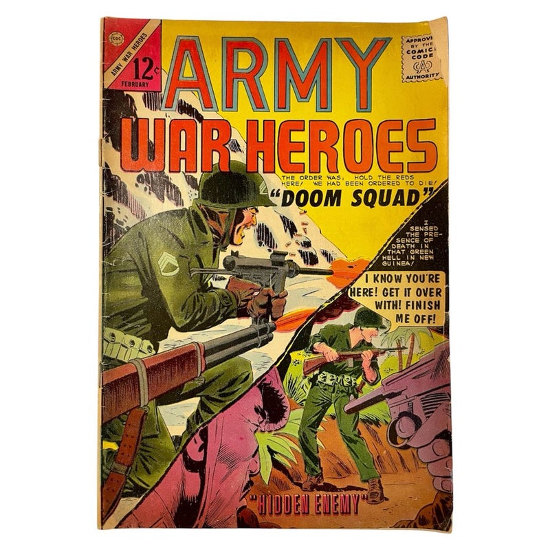 Vintage War Comic Lot 1950s & 60s Set of 7 Damaged Combat Army Books Rough Cond