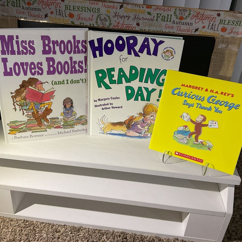 Kids Books about Books (3 book bundle)