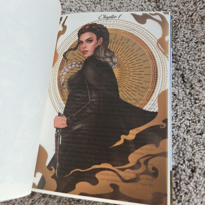 Fourth Wing and Iron Flame Bookish Box Exlusive Luxe Editions with page inserts