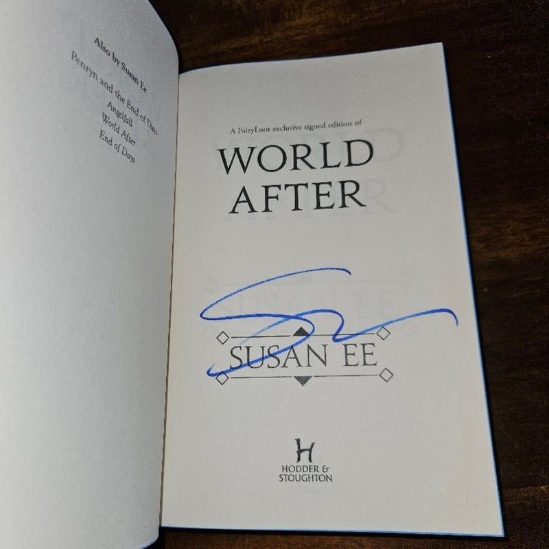 *HAND SIGNED* Fairyloot Exclusive of Angelfall (Books 1-3) 