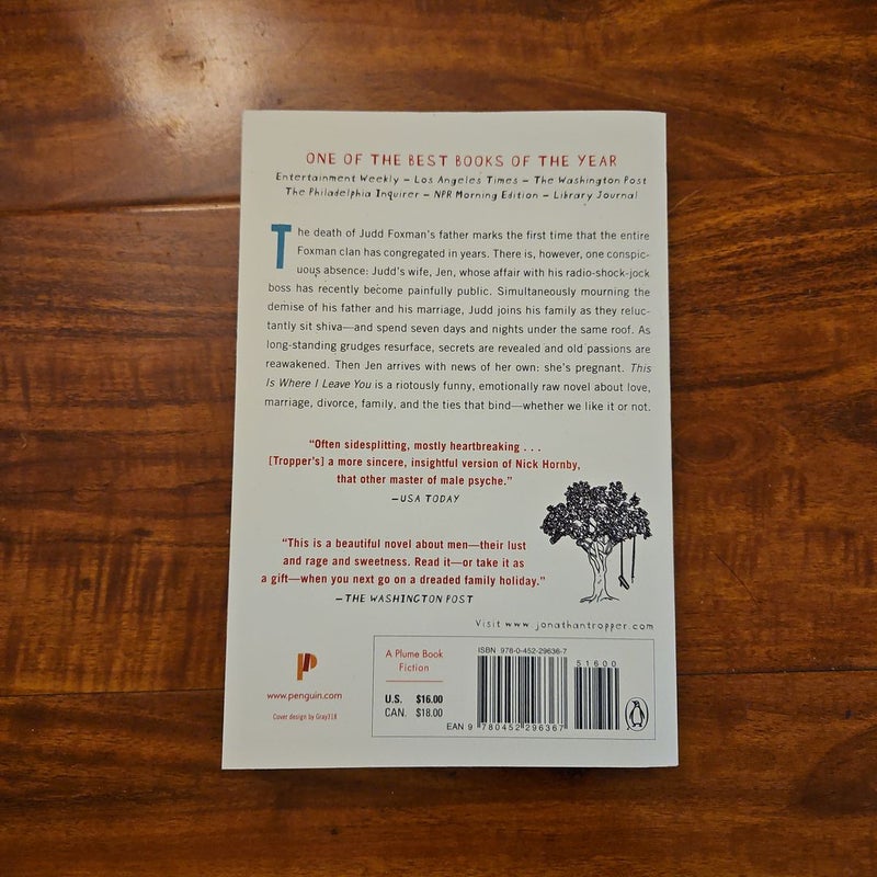 This Is Where I Leave You by Jonathan Tropper, Paperback | Pangobooks