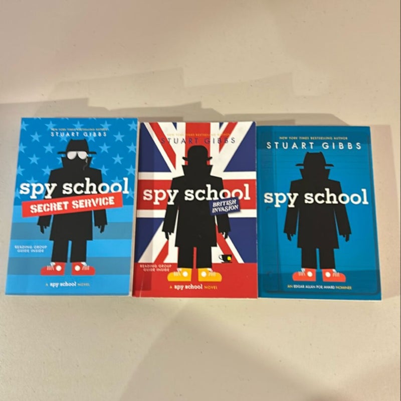 Lot of 3 Spy School books