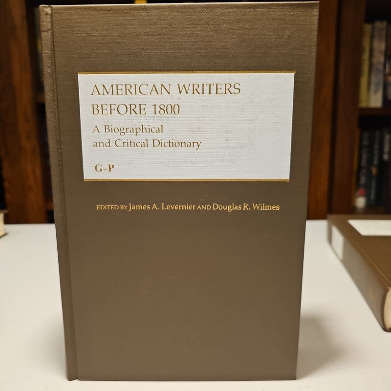 American Writers Before 1800 - 3 Volume Set