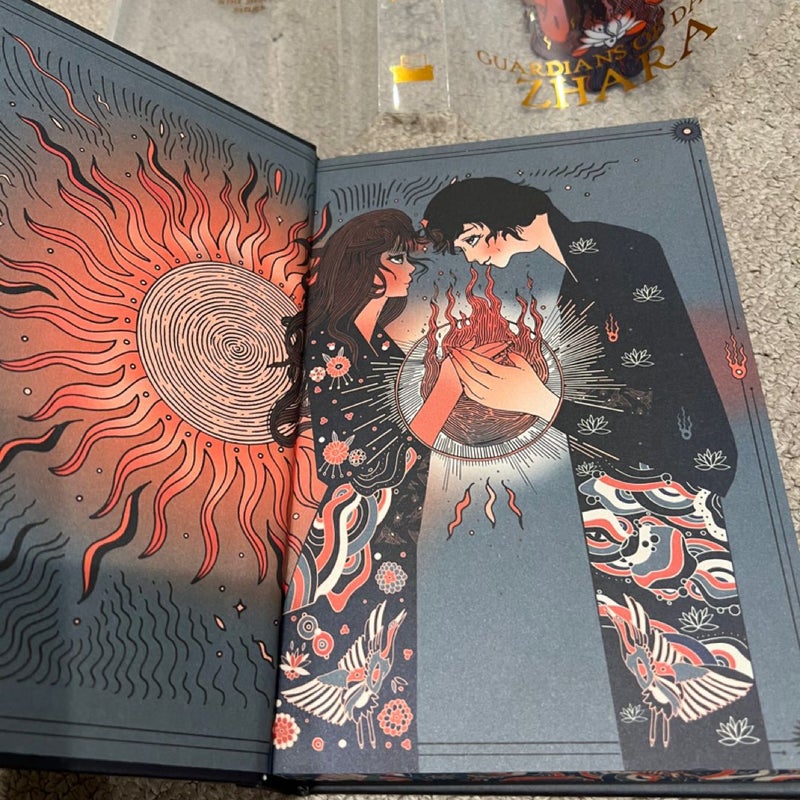 The bookish box of books Guardians of Dawn Zhara