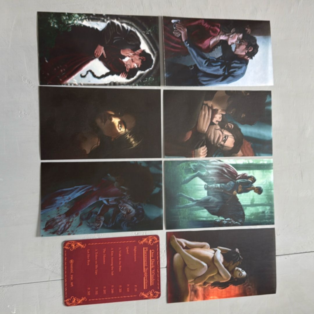 One Dark Window paperback overlays