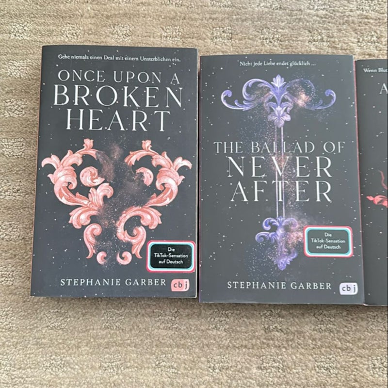 German Limited Edition Sprayed Edges Once Upon a Broken Heart series