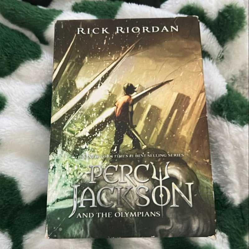 Percy Jackson and the Olympians 3 Book Paperback Boxed Set with New Covers