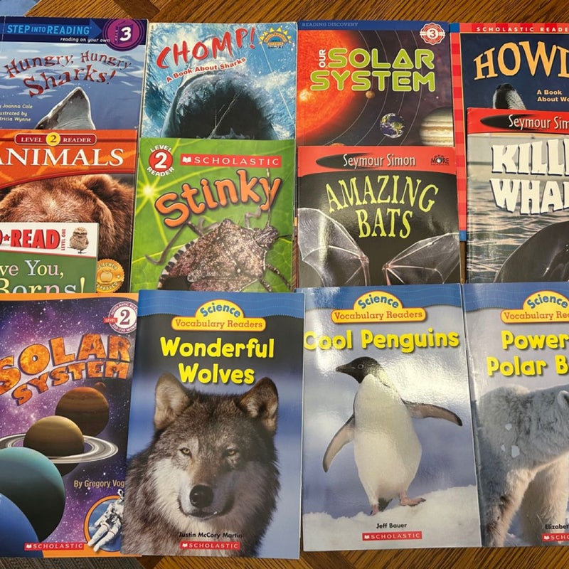 Huge Lot of 21 Non-Fiction Animal Early Readers for Kids 