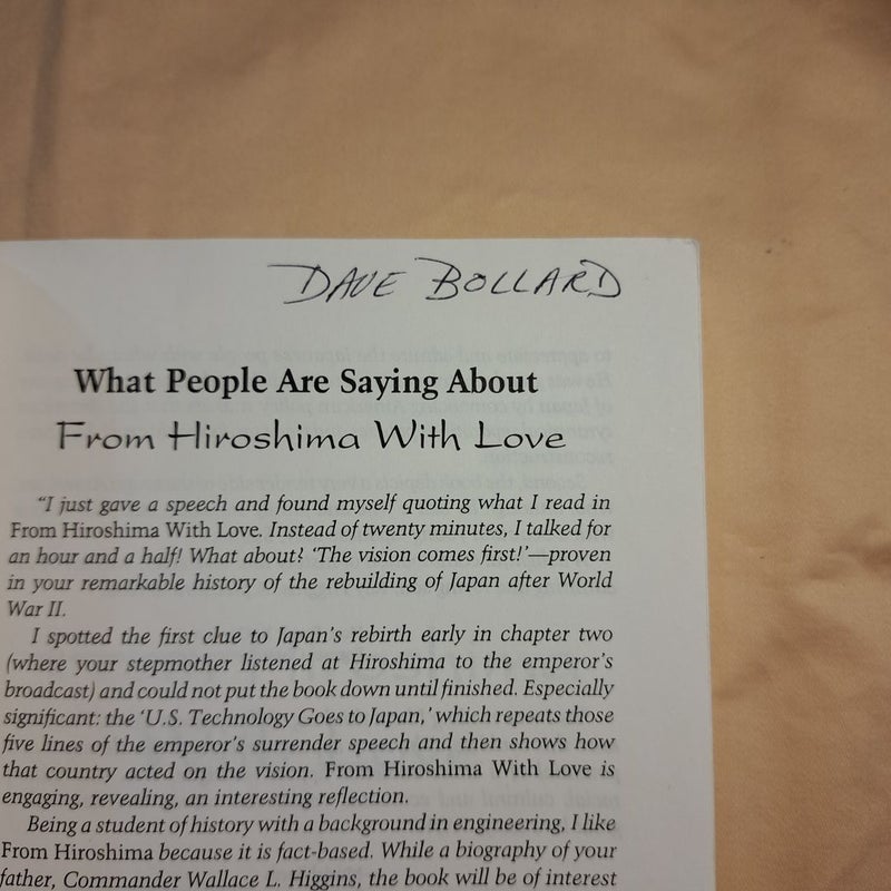 From Hiroshima with Love
