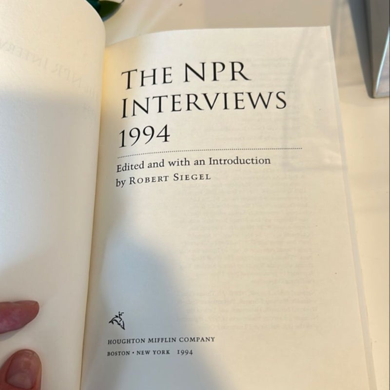 The NPR Interviews, 1994