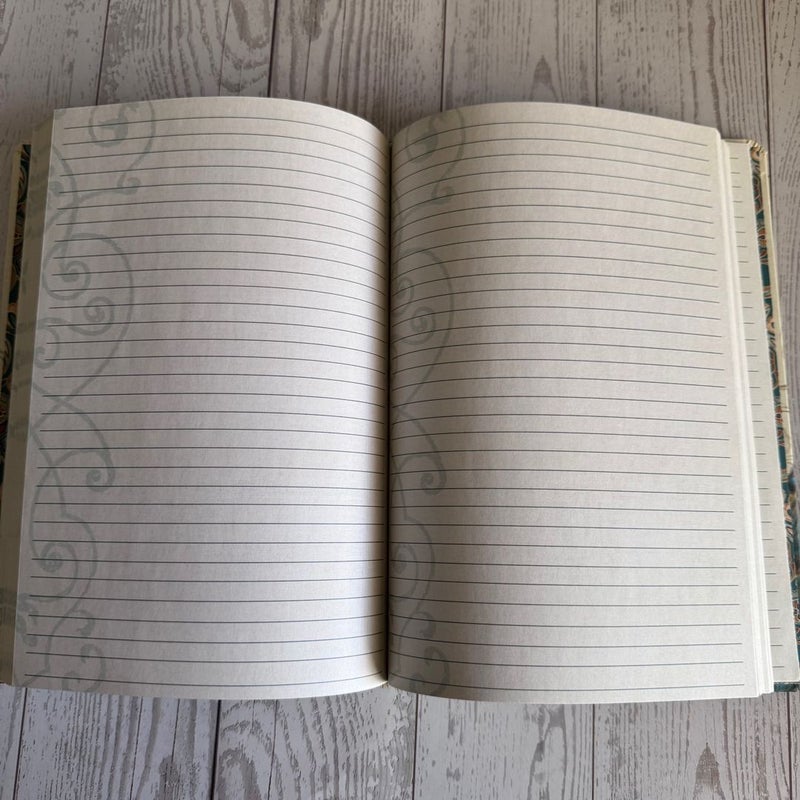Beautiful Peacock Themed Lined Notebook