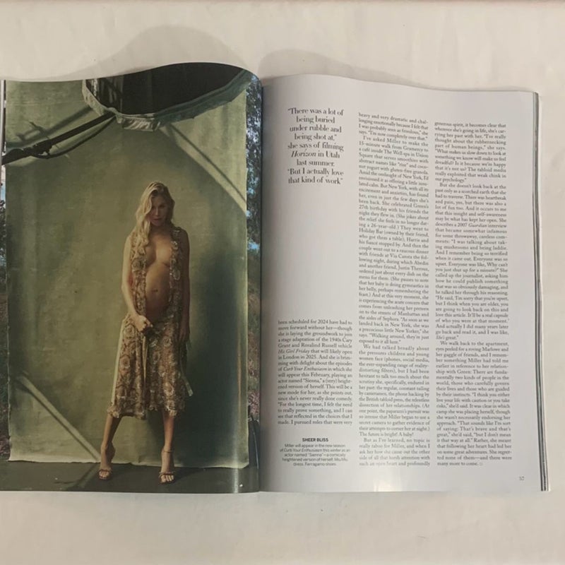 Vogue Sienna Miller “New Beginnings Its a Girl” Issue Winter 2024 Magazine 