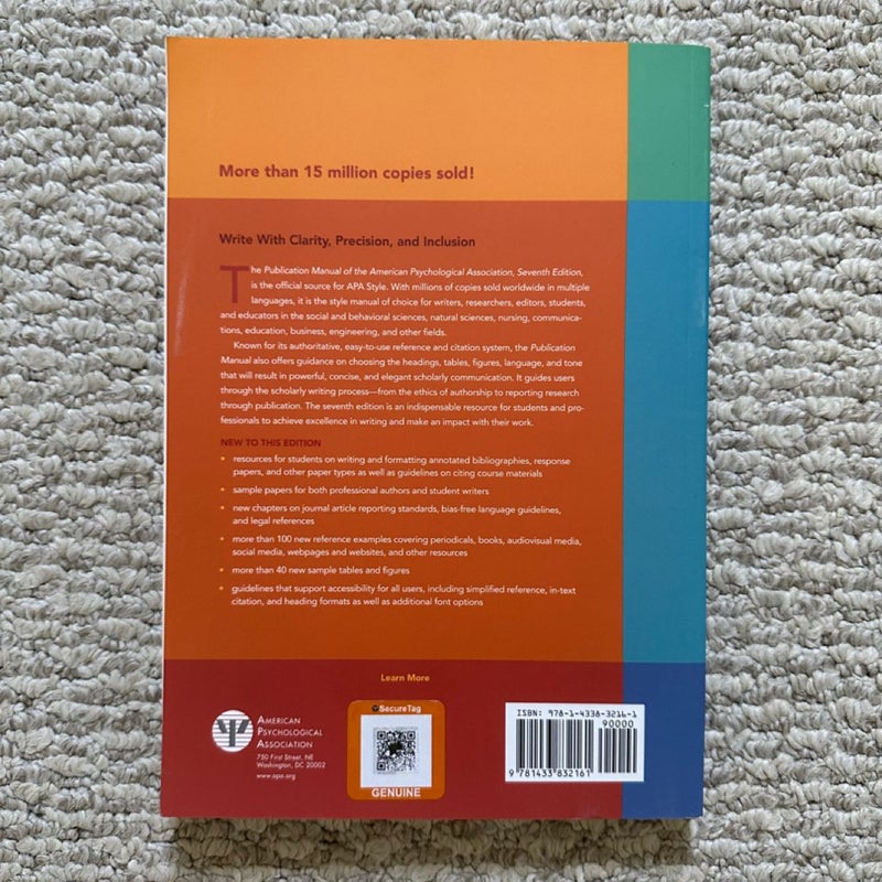 Publication Manual of the American Psychological Association