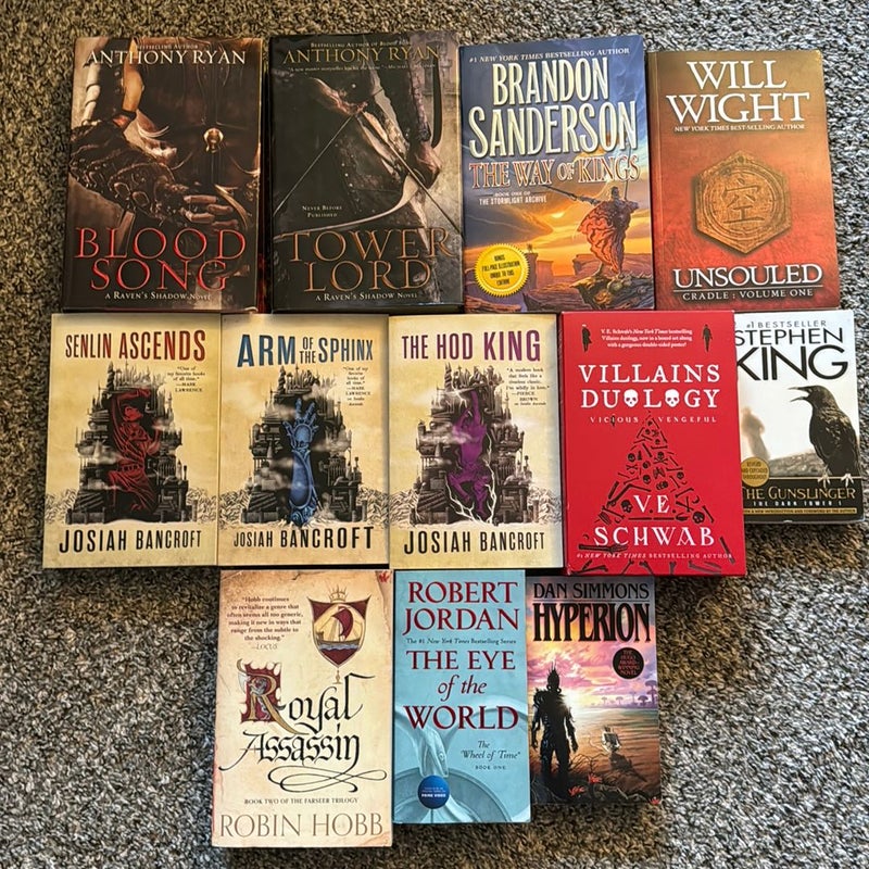Fantasy/Sci-Fi book lot