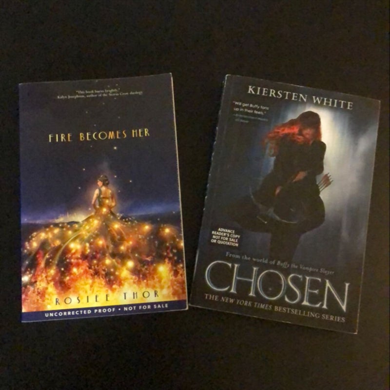 2 book bundle - Chosen & Fire Becomes Her